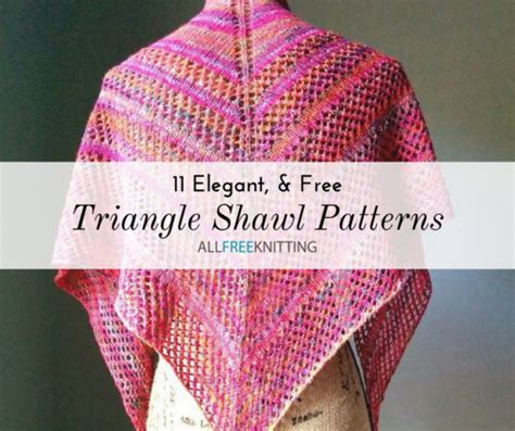 11 Triangle Shawl Knitting Patterns (Free) | AllFreeKnitting.com