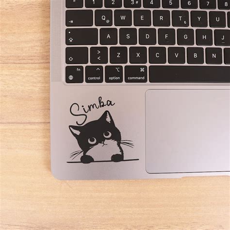 Cat Laptop Sticker Cute Sticker Custom Color Decal Personalized