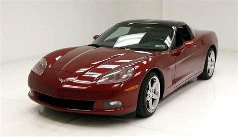 2006 Chevrolet Corvette Coupe 38 850 Original Miles Sexy Monterey Red Targa Style Top Ls2 400hp