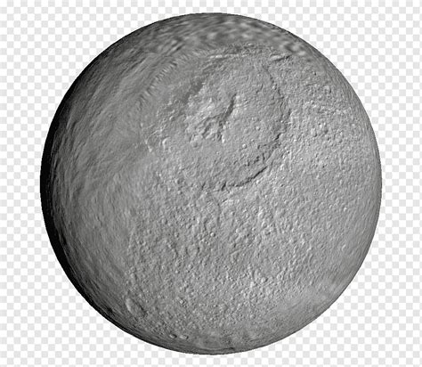 Tethys Moons Of Saturn Sphere Natural Satellite Moon Surface Poster