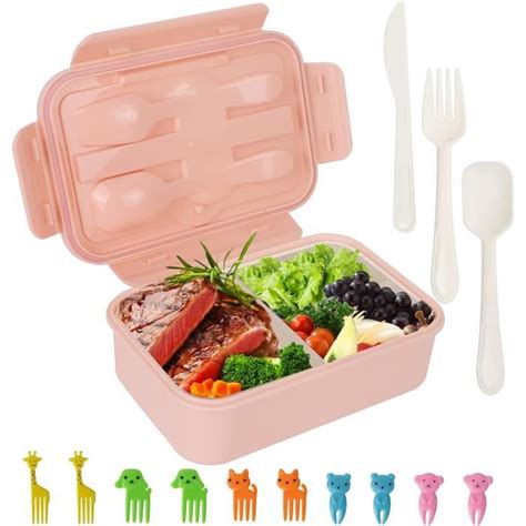 Bo Te Bento Box Pour Enfants Lunch Box Avec Compartiment E Ml