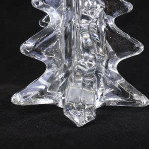 Vintage Silvestri Christmas Tree Crystal Clear Art Glass Etsy