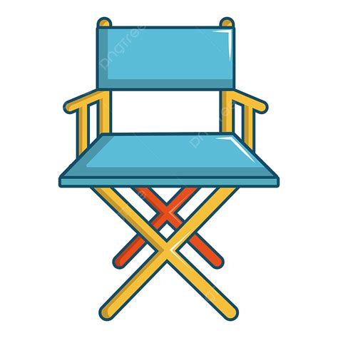 Icono De Silla De Director De Cine Estilo De Dibujos Animados Png