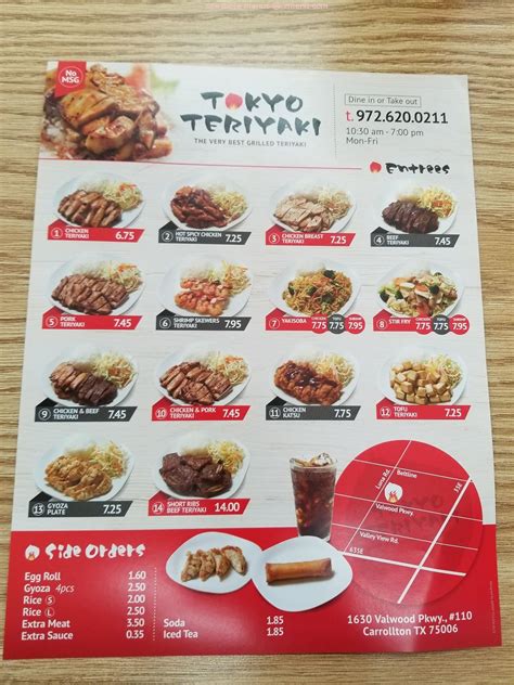 Online Menu Of Tokyo Teriyaki Restaurant Carrollton Texas 75006 Zmenu