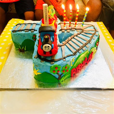 Thomas The Train Cake Number 4 Cake