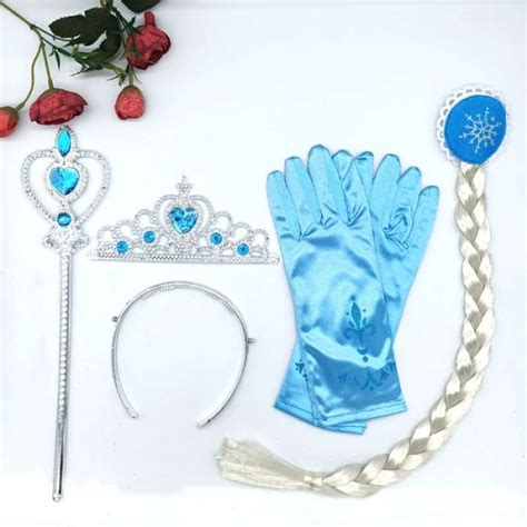 Jual Aksesoris Set Elsa Frozen Frosen Mahkota Tongkat Rambut Sarung