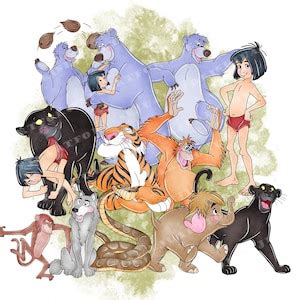 Libro De La Selva Png Mowgli Png Baloo Rey Louie Shere Khan Vivero