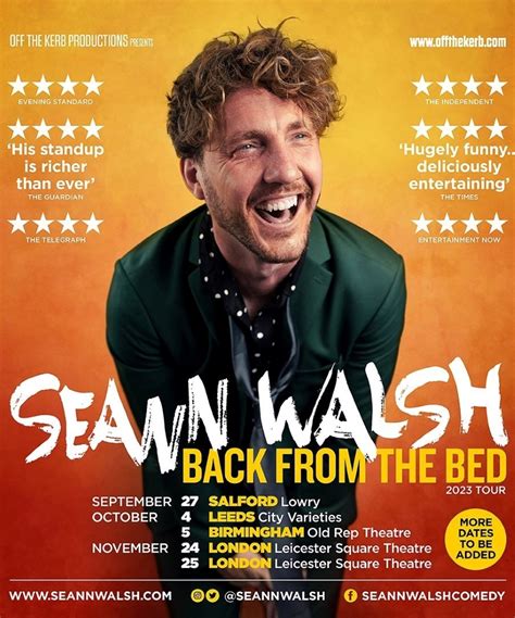 Seann Walsh - Back From The Bed 2023 Tour - 26 October 2023 - Sheffield ...