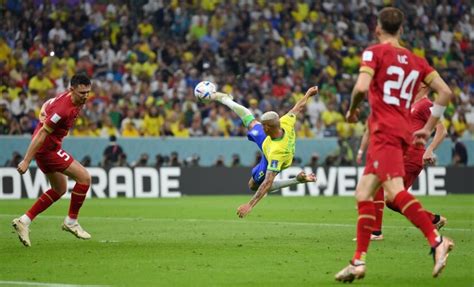 Gol De Richarlison De Voleio Contra A Sérvia é Eleito O Mais Bonito Da