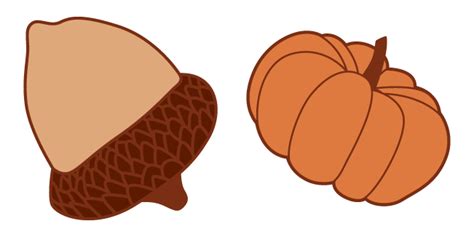 Fall Aesthetic Acorn Pumpkin Cursor Fall Cursors Sweezy Cursor