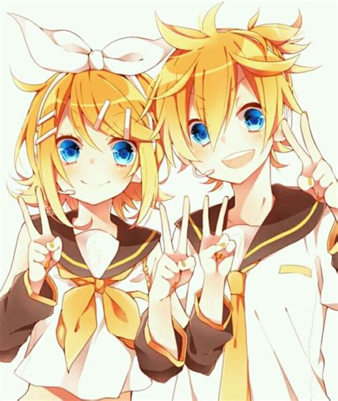 Len Rin Vocaloid Rin Y Len Kagamine Chibi Anime Len Y Rin