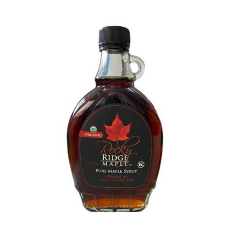 Organic Maple Syrup Dark Color Grade A 355ml 12oz Juthour