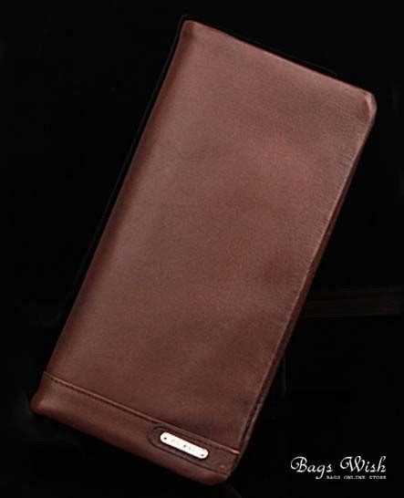 Soft leather wallets for men, coffee wallet purse - BagsWish