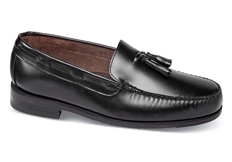 Black Tassel Loafer Hitchcock Wide Shoes