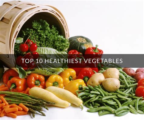 Top 10 Healthiest Vegetables Ryan Hintze