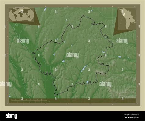 Falesti District Of Moldova Elevation Map Colored In Wiki Style With