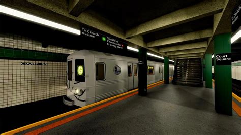 Roblox The Crosstown Line Operating R46 G From Court Square To Clinton Washington Ave Youtube