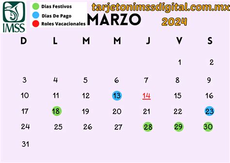 Calendario Festivo Imss 2024 Dido Myriam