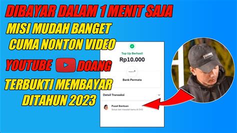 Cuma Nonton Youtube Dibayar Rp Setiap Hari Apk Penghasil Uang