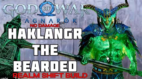 God Of War Ragnarok Haklangr The Bearded Realm Shift Build No