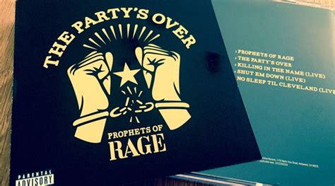 The Party’s Over 2016 With Prophets Of Rage Or Are We Just Getting Started Albums That Rock