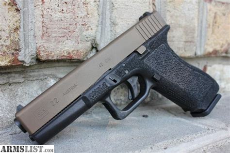 Armslist For Sale Glock 22 Gen 3 Duracoat And Stippling