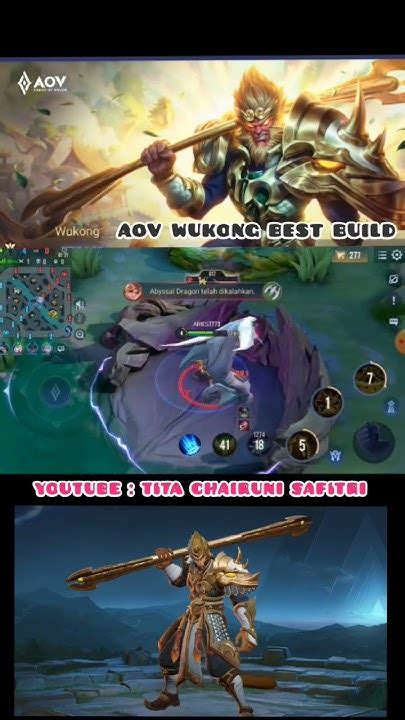 Aov Wukong Best Build Arena Of Valor Aov Aov Aovgarena Gaming Shorts Youtube