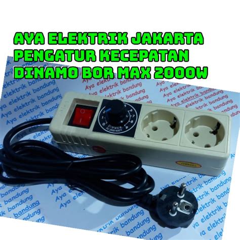 Jual Ayabdg Dimmer Ac 2000w Peredup Lampu Pengatur Kecepatan Motor Gerinda Dimmer 2000w