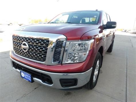 Pre Owned 2017 Nissan Titan SV 4D Crew Cab Cayenne Red For Sale In