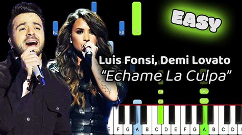 Chame La Culpa Piano How To Play Luis Fonsi Demi Lovato Chame La