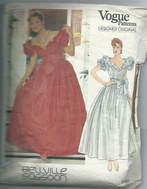 Vintage Bellville Sassoon Vogue Designer Original Sewing Pattern