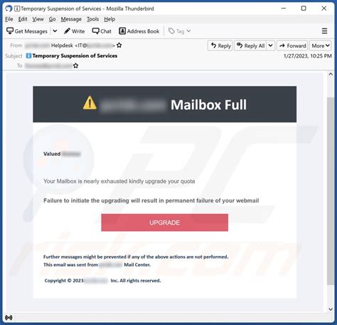 Mailbox Full Email Scam Removal And Recovery Steps Updated