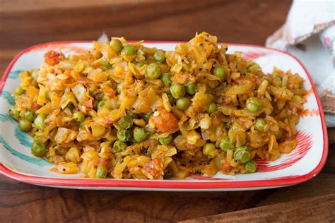 Patta Gobi Matar Nu Shaak Recipe Cabbage Peas Sabzi Recipe By