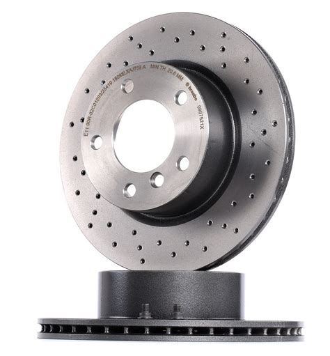 Brake Disc Brembo Xtra Line Perforated Vented Coated High Carbon