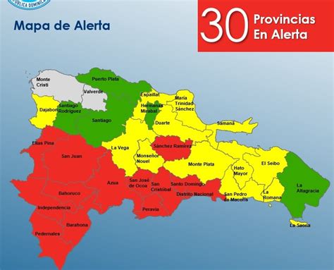 COE Eleva A 13 Las Provincias En Alerta Roja Por Fuertes Lluvias Por