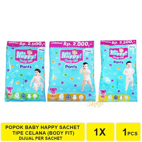 Jual BABY HAPPY PANTS POPOK BAYI DIAPERS SACHET Shopee Indonesia