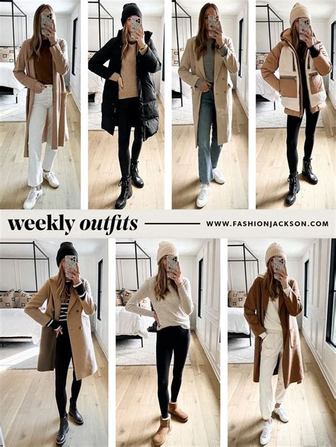 Weekly Outfit Ideas, What to Wear This Week, Cold Weather Outfit Ideas ...