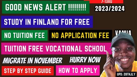 Hurry No Application Fee Migrate To Finland For Free Free