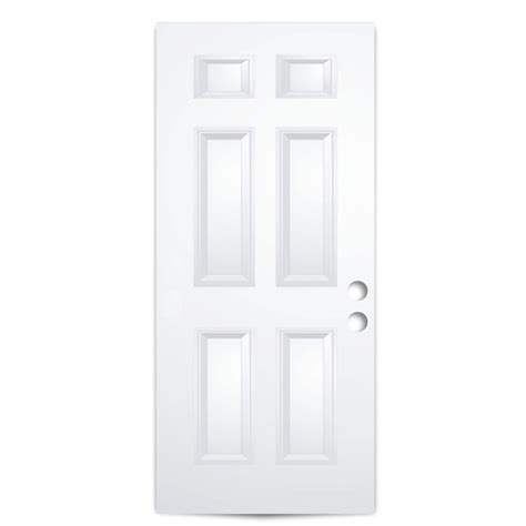 Reliabilt 32 In X 80 In Steel Universal Reversible Primed Slab Front Door Insulating Core In The