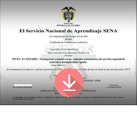 C Mo Descargar Una Certificaci N Por Competencias Laborales Sena