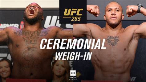 Ufc Derrick Lewis Vs Ciryl Gane Ceremonial Weigh In Live Stream