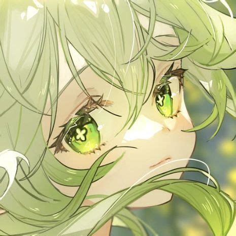 Anime Eyes Green