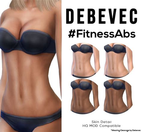 FitnessAbs The Sims 4 Skin Sims 4 Cc Skin Sims 4