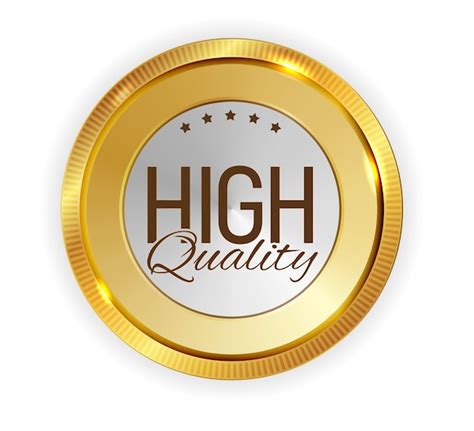 premium vector high quality golden badge