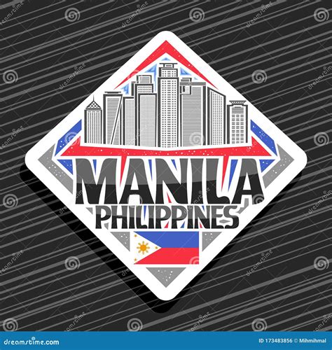 Vector logo for Manila stock vector. Illustration of central - 173483856