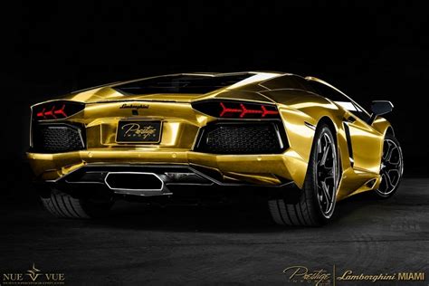 Lamborghini Aventador Gold Wrapped Planetcarsz