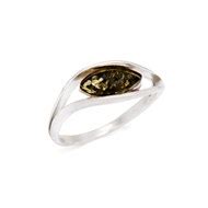 Bague Argent 925 Ambre Veritable De La Mer Baltique Femme Bague MATY