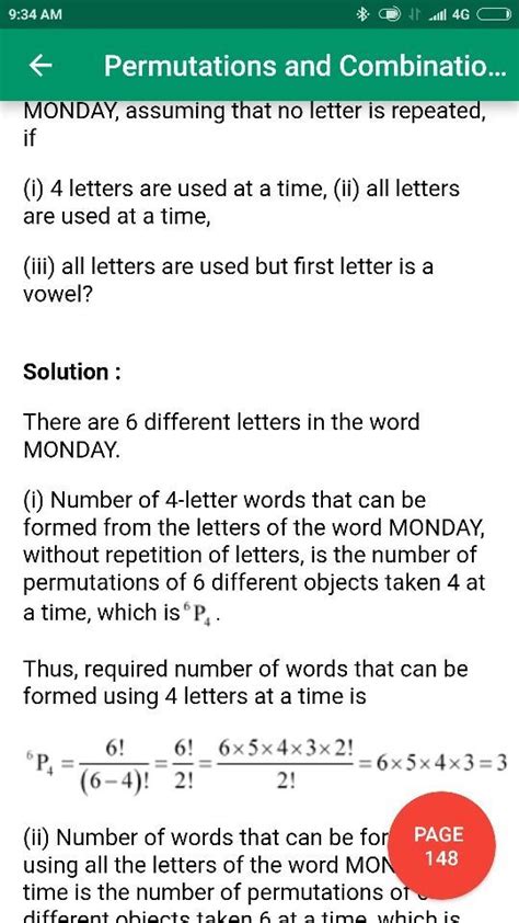 Solved Class 11th Mathematics Ncert Chapter Permutation And Combination Exercise 73 Page