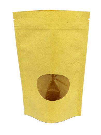 Kraft Stand Up Pouches Fshiny Kraft Paper Pouch Packaging