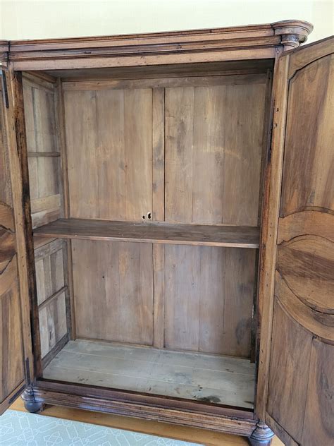 Continental Paneled Two Door Armoire Early 19th Century Continental Paneled Walnut Two Door